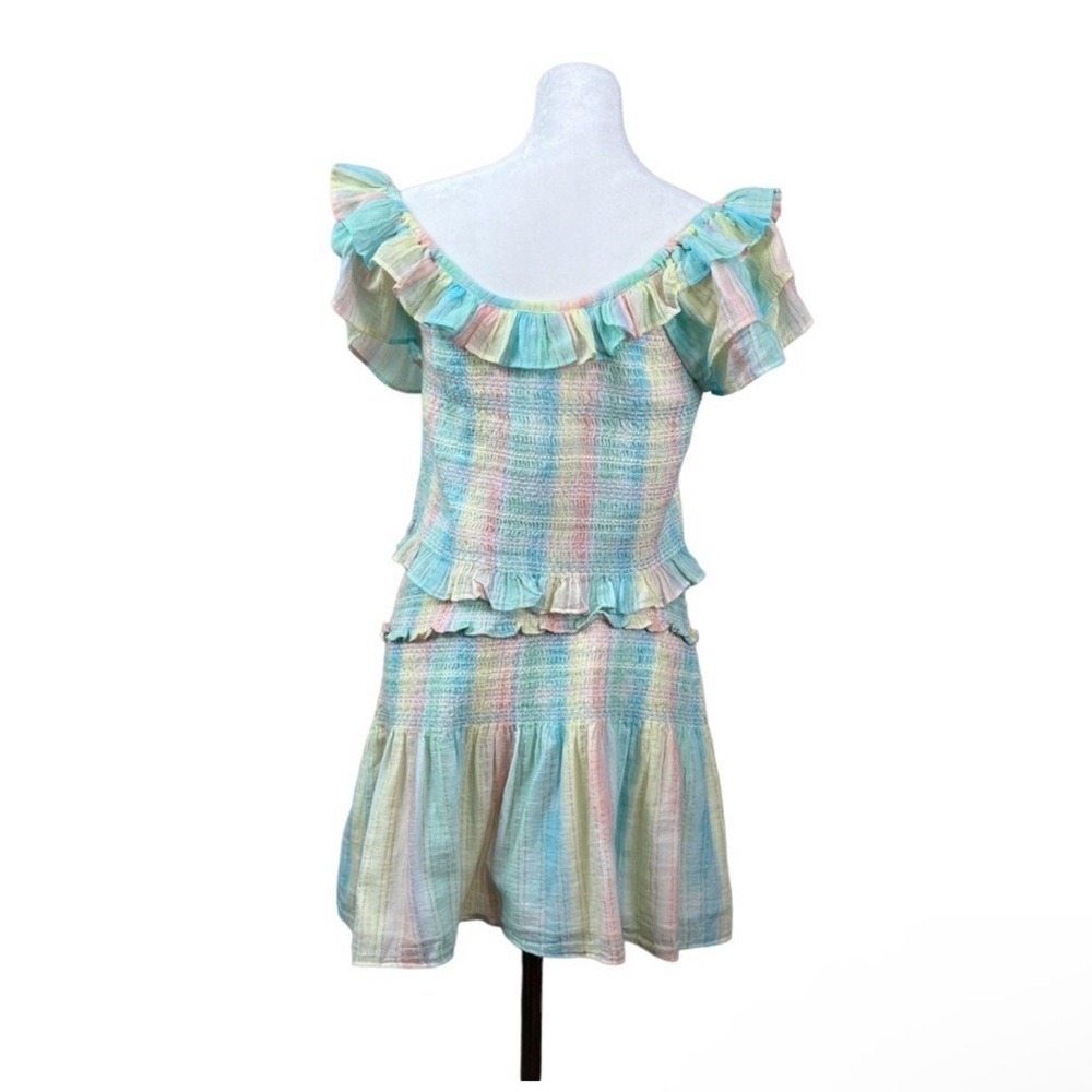 LoveShackFancy Rainbow Gauze Camilla Skirt Sand Top Set Size Large - Picture 3 of 4